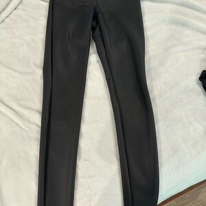 Express Sleek Black Faux Leather Leggings